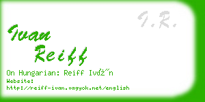 ivan reiff business card